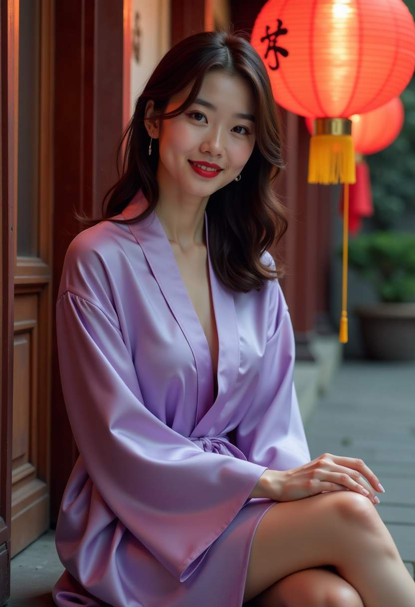 用手机拍摄家庭合照